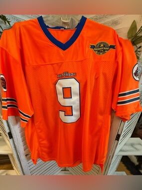 NEW Waterboy Bobby Boucher #9 Mud Dogs Football Jersey XL Bourbon Bowl Sandler
